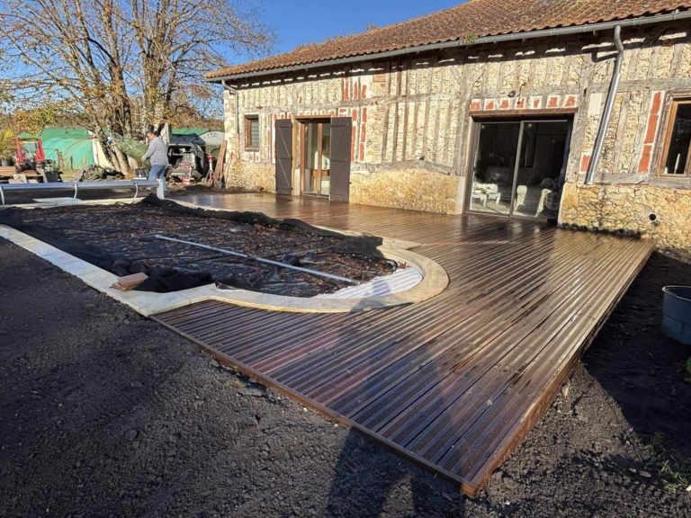 création d’une terrasse en pin landes 7