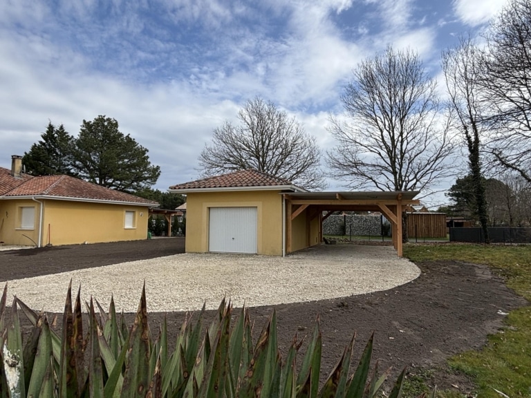 carport bordures acier corten sur mesure sanguinet landes 9