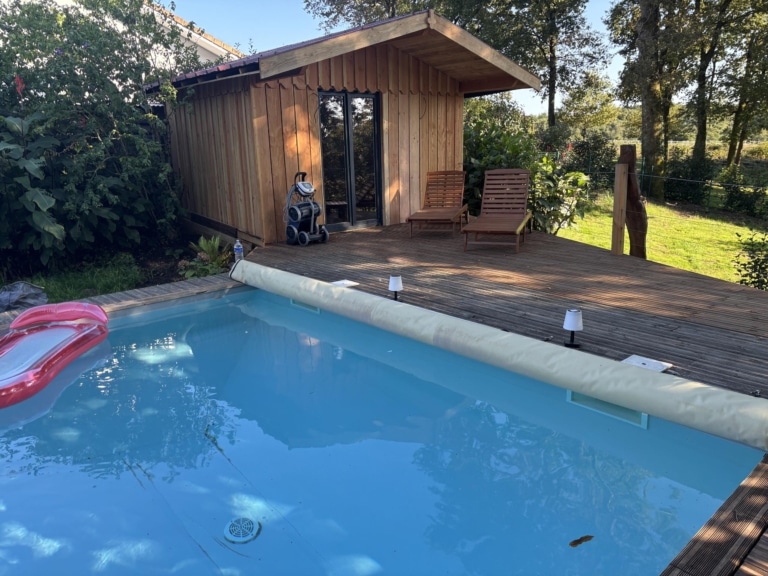 prolongement terrasse pool house bois pontonx les forges 12