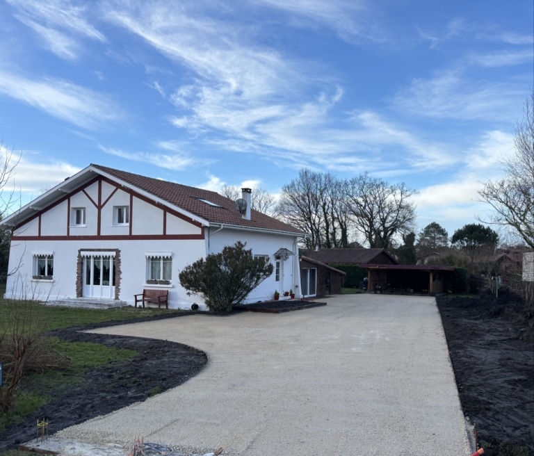 allée stabilisée réalisée à gastes 40160