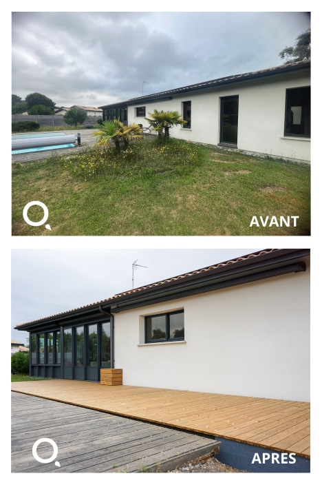 terrasse aqualyo avant apres travaux landes h